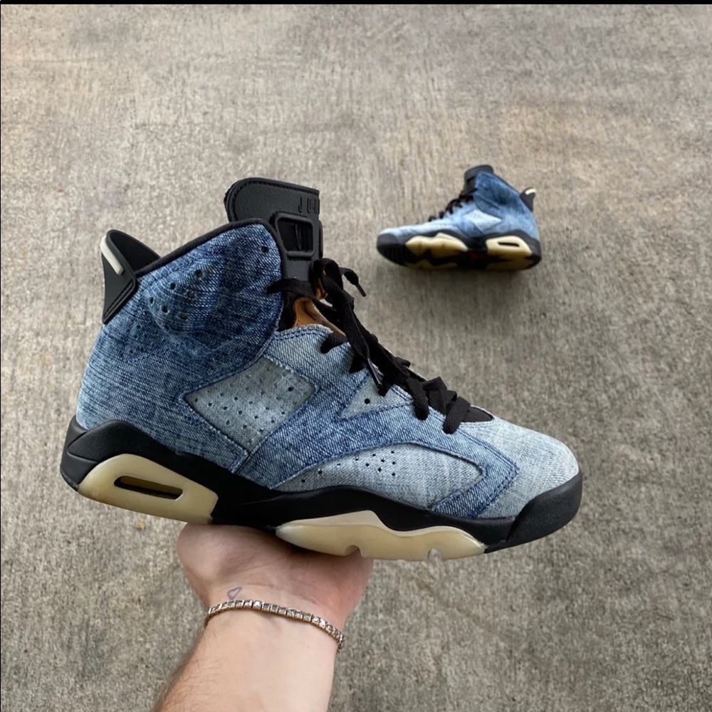 Jordan 6 washed denim size 9